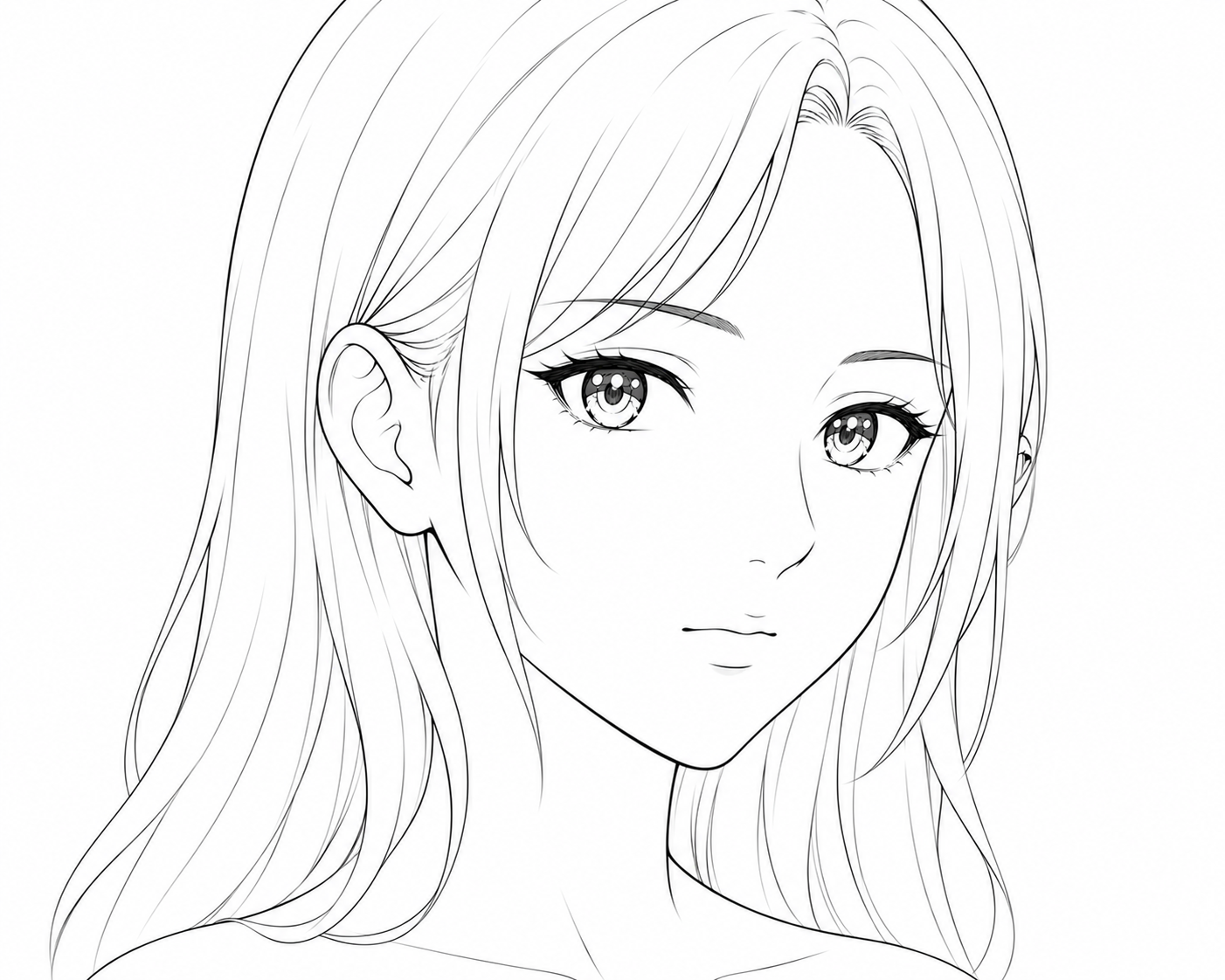 Step 4: Draw the Ear in 3/4 View