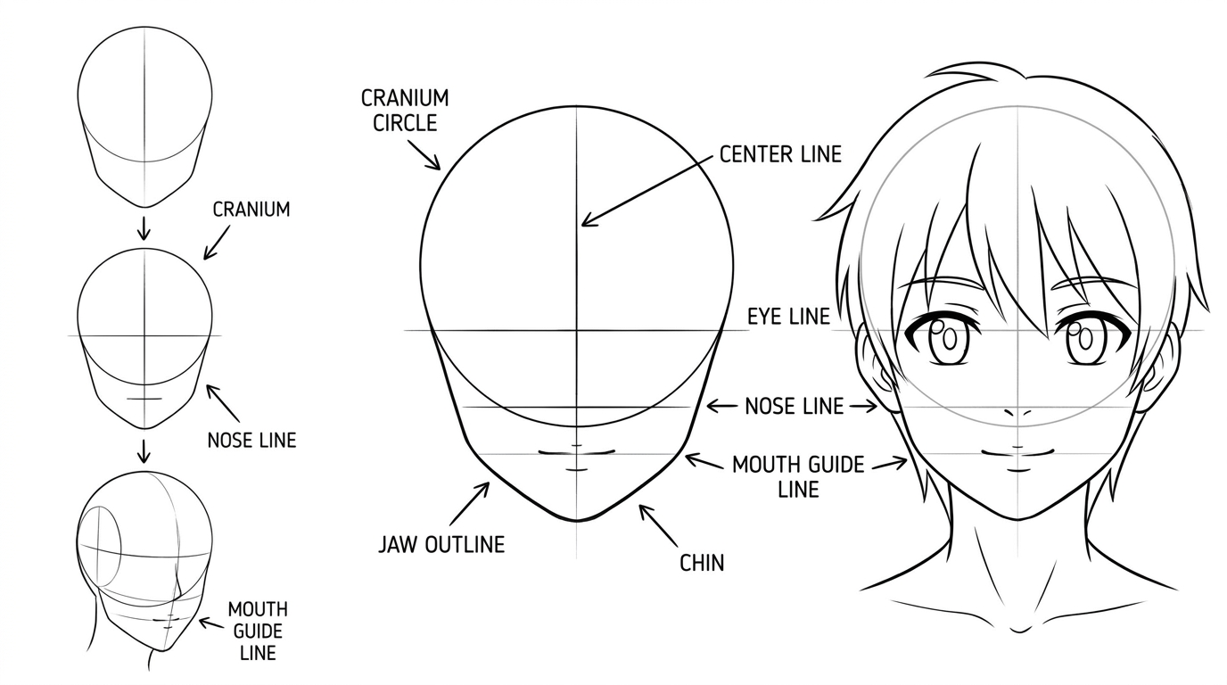 Step 5: Draw the Neck