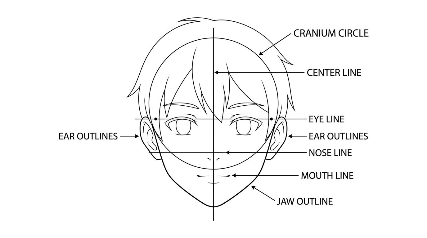 Step 8: Draw the Ears