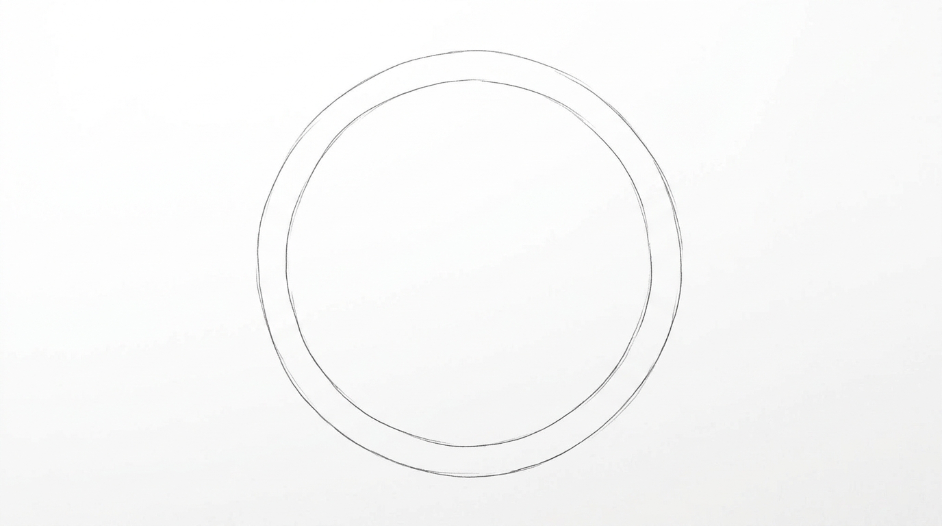 Step 1: Draw the Cranium Circle