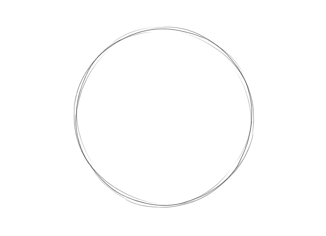 Step 1: Draw the Cranium Circle
