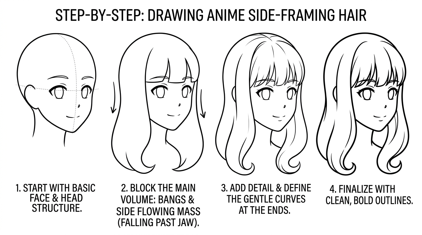 Step 5: Side Hair