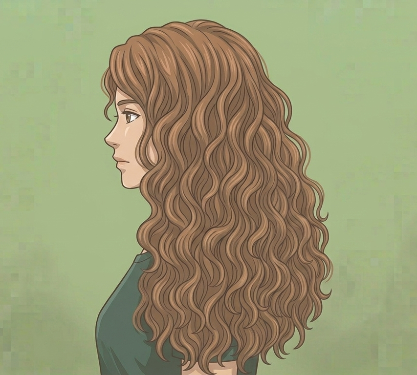 Female · Long Curly · Left Side