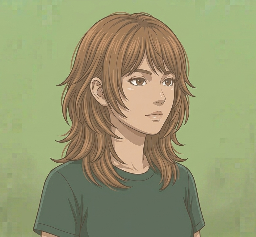 Female · Layered Shoulder · Front Right 3/4