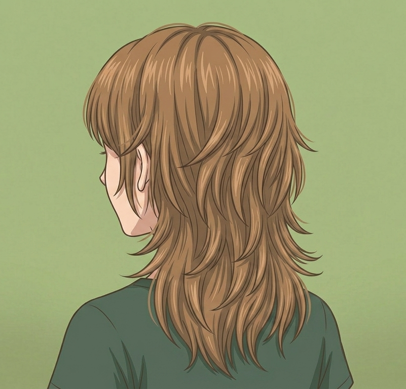 Female · Layered Shoulder · Back Left 3/4
