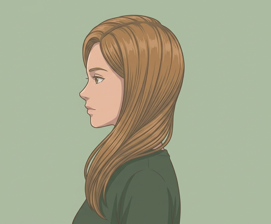 Female · Side-Swept Long · Left Side