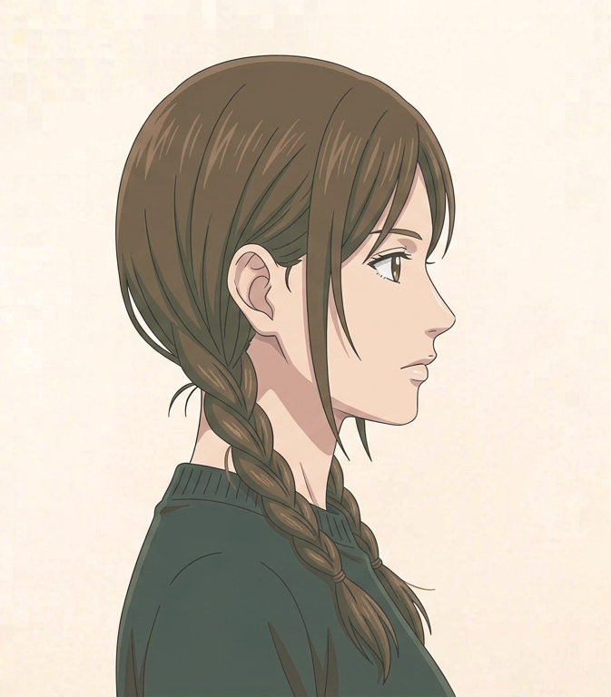 Female · Twin Braids · Right Side