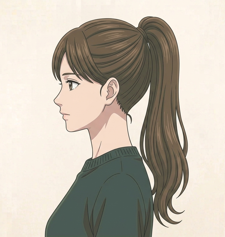 Female · High Ponytail · Left Side