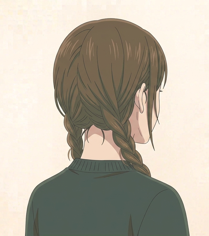 Female · Twin Braids · Back Right 3/4