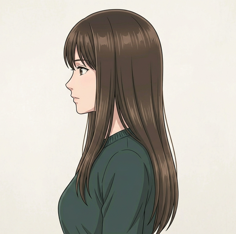 Female · Long Straight · Left Side