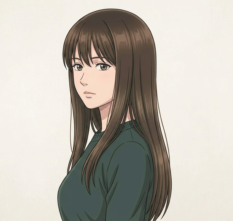 Female · Long Straight · Front Left 3/4