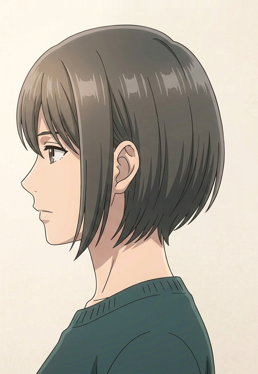 Female · Short Bob · Left Side