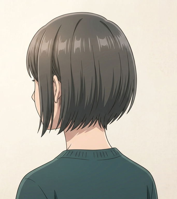 Female · Short Bob · Back Left 3/4