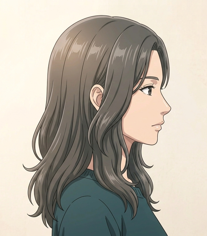 Female · Medium Wavy · Right Side