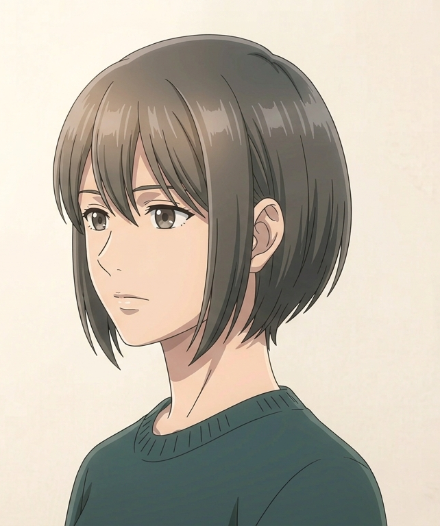 Female · Short Bob · Front Left 3/4