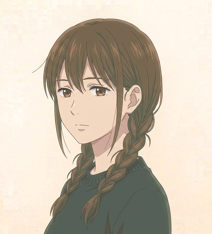 Female · Twin Braids · Front Left 3/4