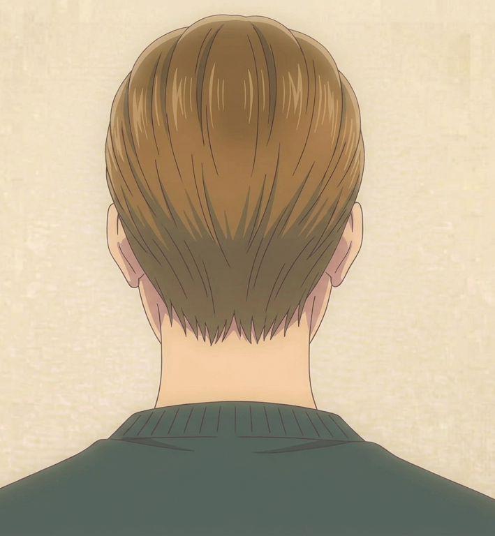 Male · Slicked Back · Back