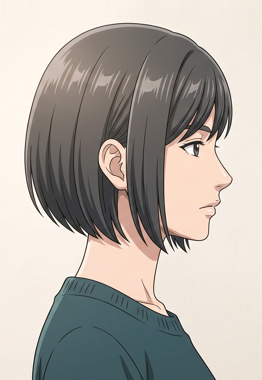 Female · Short Bob · Right Side