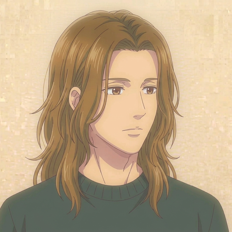 Male · Messy Long · Front Right 3/4