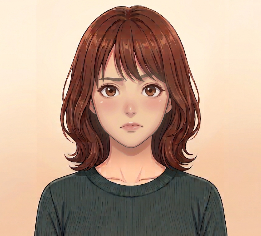Female · Front · Confused