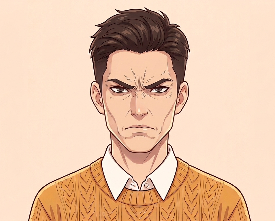 Male · Front · Angry