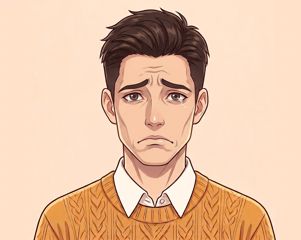 Male · Front · Sad