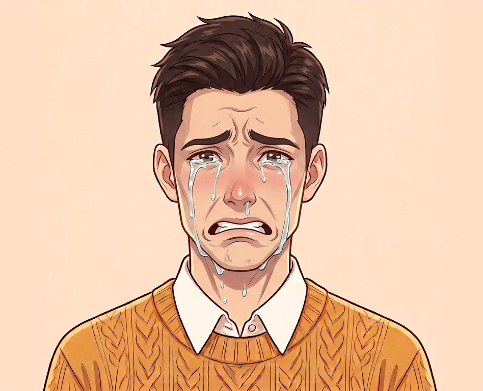 Male · Front · Crying