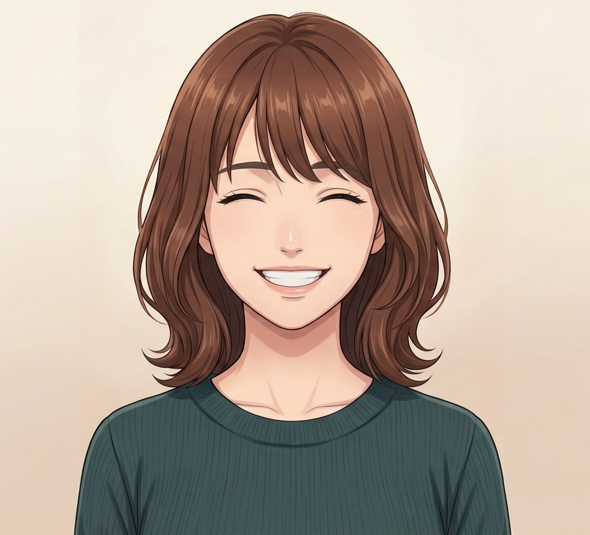 Female · Front · Happy