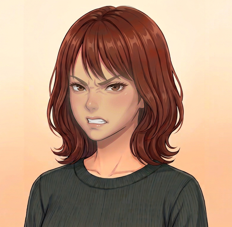 Female · 3/4 · Angry