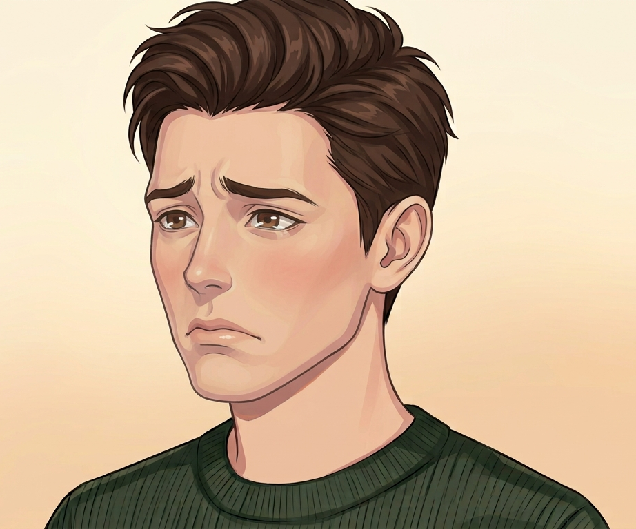 Male · 3/4 · Sad