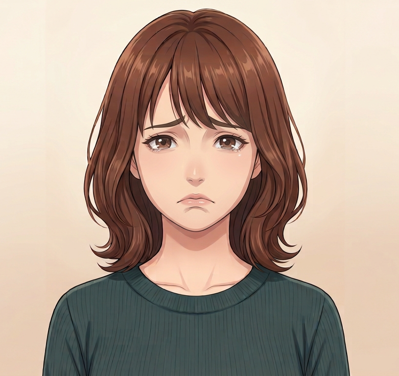 Female · Front · Sad