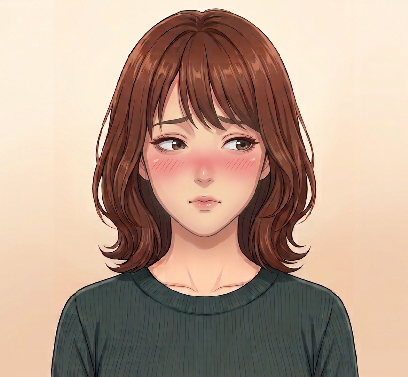 Female · Front · Embarrassed