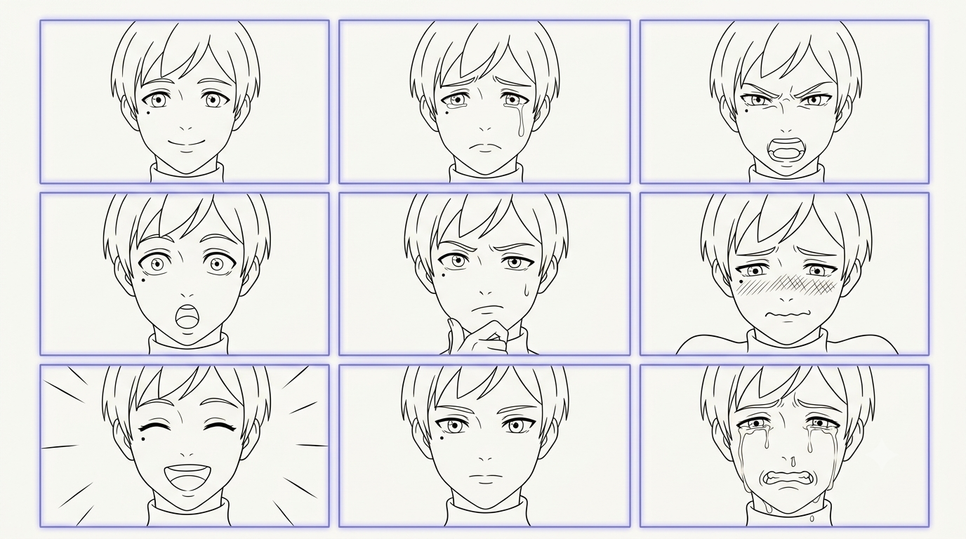 How to Draw Anime Facial Expressions