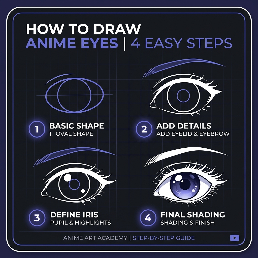 How to Draw Anime Eyes